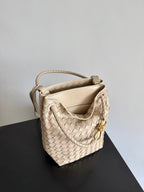 BV Andiamo Small Bucket Bag Light Begie 30cm Lambskin 855759