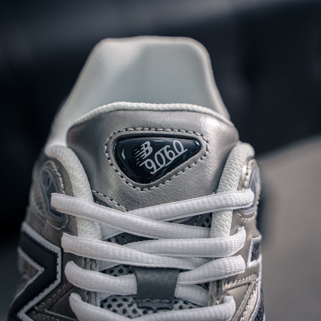 New Balance 9060 "Castlerock" Grey/Black Low-Top Chunky Sneakers