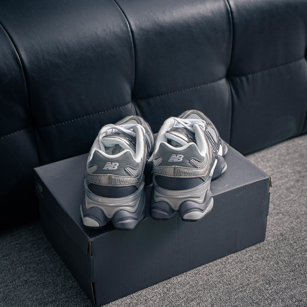 New Balance 9060 "Castlerock" Grey/Black Low-Top Chunky Sneakers