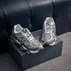New Balance 9060 "Castlerock" Grey/Black Low-Top Chunky Sneakers