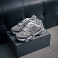 New Balance 9060 "Castlerock" Grey/Black Low-Top Chunky Sneakers