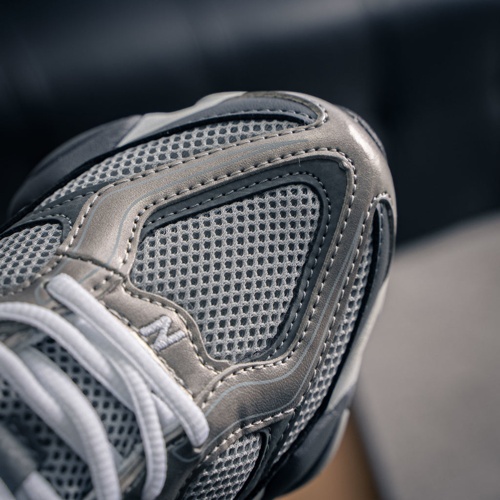 New Balance 9060 "Castlerock" Grey/Black Low-Top Chunky Sneakers