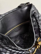 BV Andiamo Small Bucket Bag Black 30cm Lambskin 855757