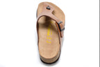 BIRKENSTOCK Gizeh Natural Leather (Glossy Cognac / Vintage Brown)