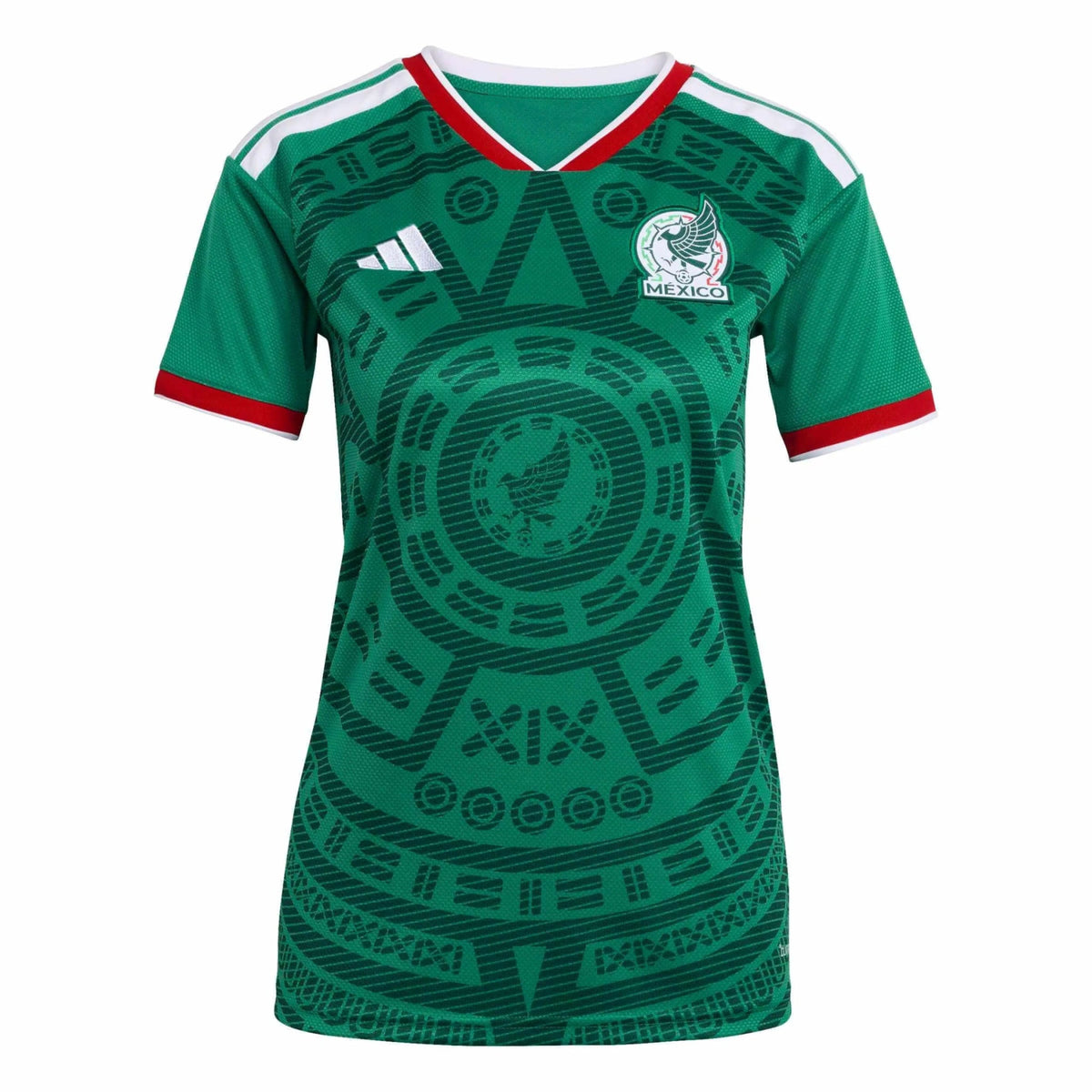adidas 2026 Mexico Women's Stadium Home Soccer Jersey (Custom)