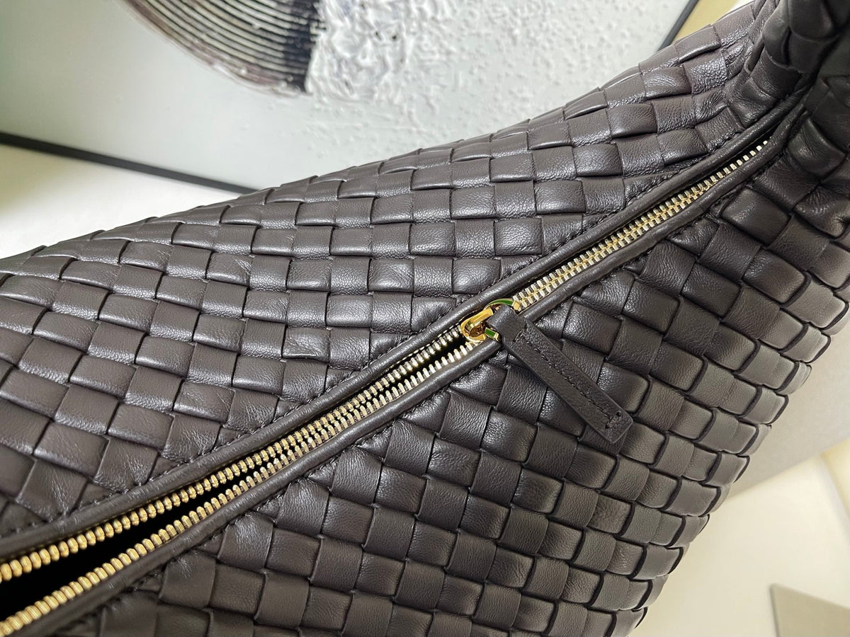 Bottega Veneta Maxi Veneta Bag 59cm Coffee Intrecciato Leather