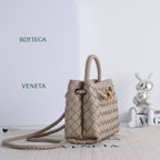 Bottega Veneta 2026 Mini Andiamo Taupe Lambskin