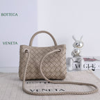 Bottega Veneta 2026 Mini Andiamo Taupe Lambskin