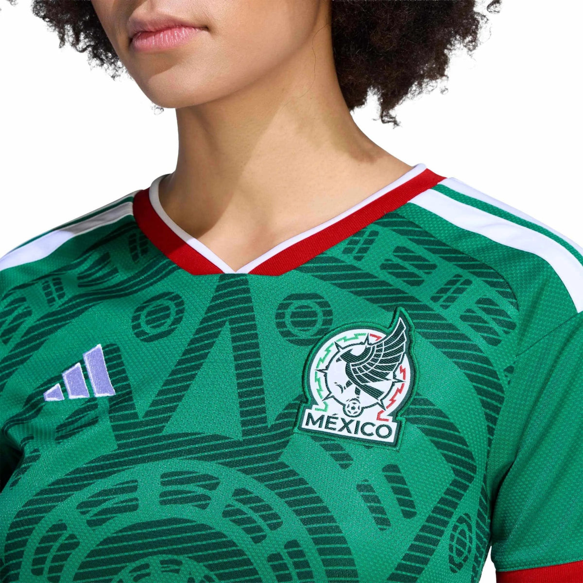 adidas 2026 Mexico Women's Stadium Home Soccer Jersey (Custom)