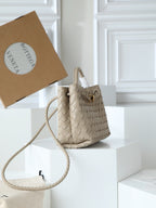Bottega Veneta 2026 Mini Andiamo Beige Lambskin