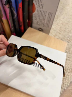 Miu Miu Regard Sunglassess Brown Acetate