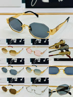 TRIOMPHE SEMI-RIMLESS SUNGLASS CL42118 IN METAL