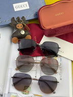 ROUND FRAME SUNGLASSES G1241 IN METAL