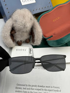 RECTANGULAR FRAME SUNGLASSES G01810 IN METAL