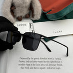 RECTANGULAR FRAME SUNGLASSES G01810 IN METAL