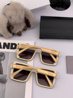 Dior 2025 Gradient Purple mix Cream Sunglasses 559712