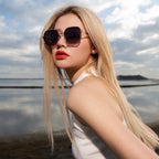 SQUARE FRAME SUNGLASSES G364 IN METAL