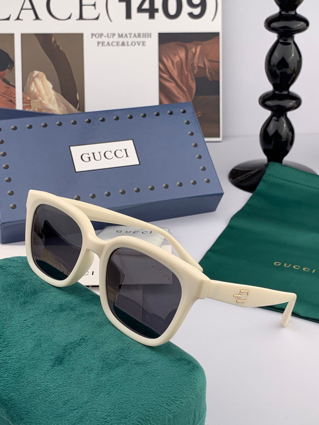 SQUARE FRAME SUNGLASSES G5108 IN ACETATE