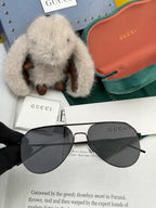 AVIATOR FRAME SUNGLASSES 575761 IN METAL