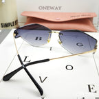 LOGO SUNGLASSES 68043 IN GOLD METAL GREY LENS