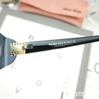 LOGO SUNGLASSES 68076 IN BLACK ACETATE
