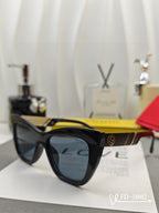 DIAGONAL CAT-EYE FRAME SUNGLASSES 58002 IN ACETATE