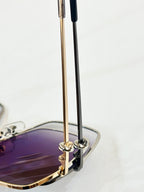 C DE OVERSIZED SQUARE FRAME SUNGLASSES CT0361 IN METAL