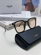 TRIOMPHE SUNGLASS 497818 IN SILVER METAL LIGHT BROWN LENSES
