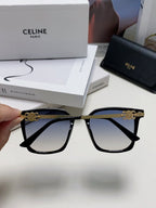 TRIOMPHE SUNGLASS 497819 IN GOLD METAL BLACK SMOKE LENSES