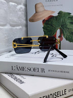 PANTHÈRE RIMLESS RECTANGULAR FRAME SUNGLASSES 543542 IN METAL