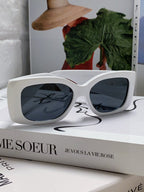 TRIOMPHE SUNGLASSES 548599 IN WHITE ACETATE