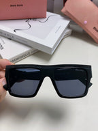 RUNWAY SQUARE SUNGLASSES 513010 IN BLACK ACETATE