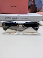 LOGO SUNGLASSES 513012 IN BLUE ACETATE