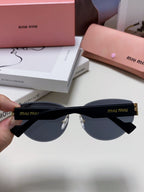 LOGO SUNGLASSES 513013 IN BLACK ACETATE