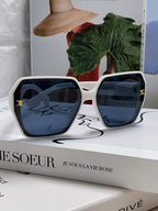 TRIOMPHE SUNGLASSES 552771 IN WHITE ACETATE