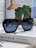 TRIOMPHE SUNGLASSES 552772 IN BLACK ACETATE