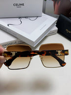 TRIOMPHE SQUARE SUNGLASSES 552781 IN HAVANA ACETATE