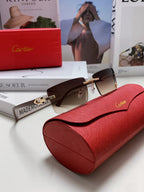 C DE RECTANGULAR FRAME SUNGLASSES 555890 IN METAL AND ACETATE