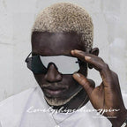 ANGULAR VISOR SUNGLASSES 575795 IN METAL
