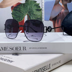 SQUARE FRAME SUNGLASSES 570217 IN METAL
