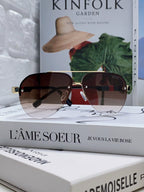 AVIATOR FRAME SUNGLASSES 570223 IN METAL