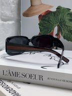 RECTANGULAR FRAME SUNGLASSES 570237 IN ACETATE