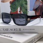 RECTANGULAR FRAME SUNGLASSES 570237 IN ACETATE