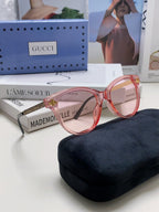 BEE EMBELLISHED BUTTERFLY FRAME SUNGLASSES 570242 IN ACETATE