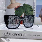 LADY 95.22 S2F SUNGLASS 571583 IN BLACK ACETATE OBLIQUE MASK