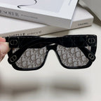 LADY 95.22 S2F SUNGLASS 571583 IN BLACK ACETATE OBLIQUE MASK