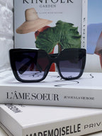 LADY 95.22 S2F SUNGLASS 571586 IN BLACK ACETATE GREY SMOKE