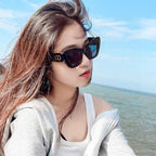 BOBBY B1U SUNGLASS 571591 IN BLACK ACETATE
