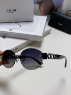 TRIOMPHE SUNGLASSES 573247 IN METAL GRADIENT SMOKE LENSES