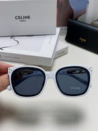 TRIOMPHE SUNGLASSES 573250 IN WHITE ACETATE METAL LOGO